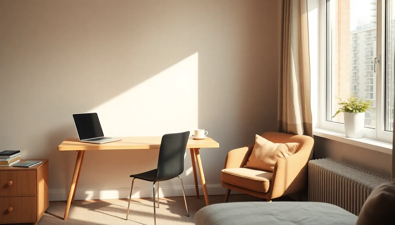 아늑하고 따뜻한 느낌의 1인가구 월세방 풍경